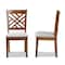 Baxton Studio Caron Modern and Contemporary Grey Fabric and Walnut Brown Finished Wood 2-Piece Dining Chair Set 177-10547-Zoro - alternate 5